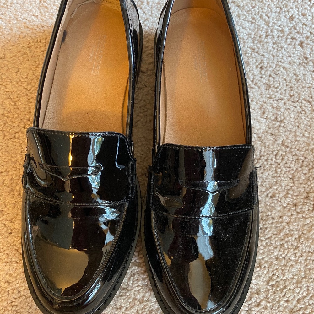 Women’s Rockport Patent Leather Penny Loafers